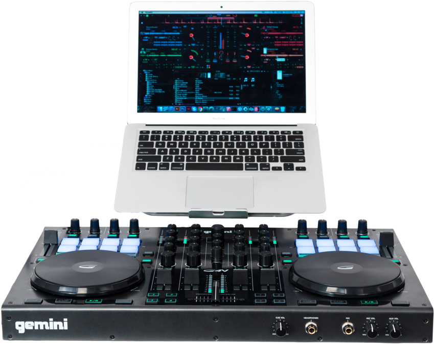 4-channel Virtual Dj Controller - Gemini G2v Dj Controller, HD Png Download PNG with transparent background