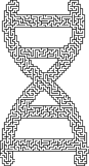 D N A Maze Artwork PNG image with a transparent background, free high-resolution download