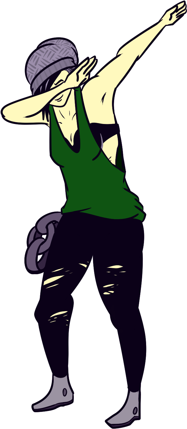 Dabbing Survivor Dead By Daylight PNG with transparent background