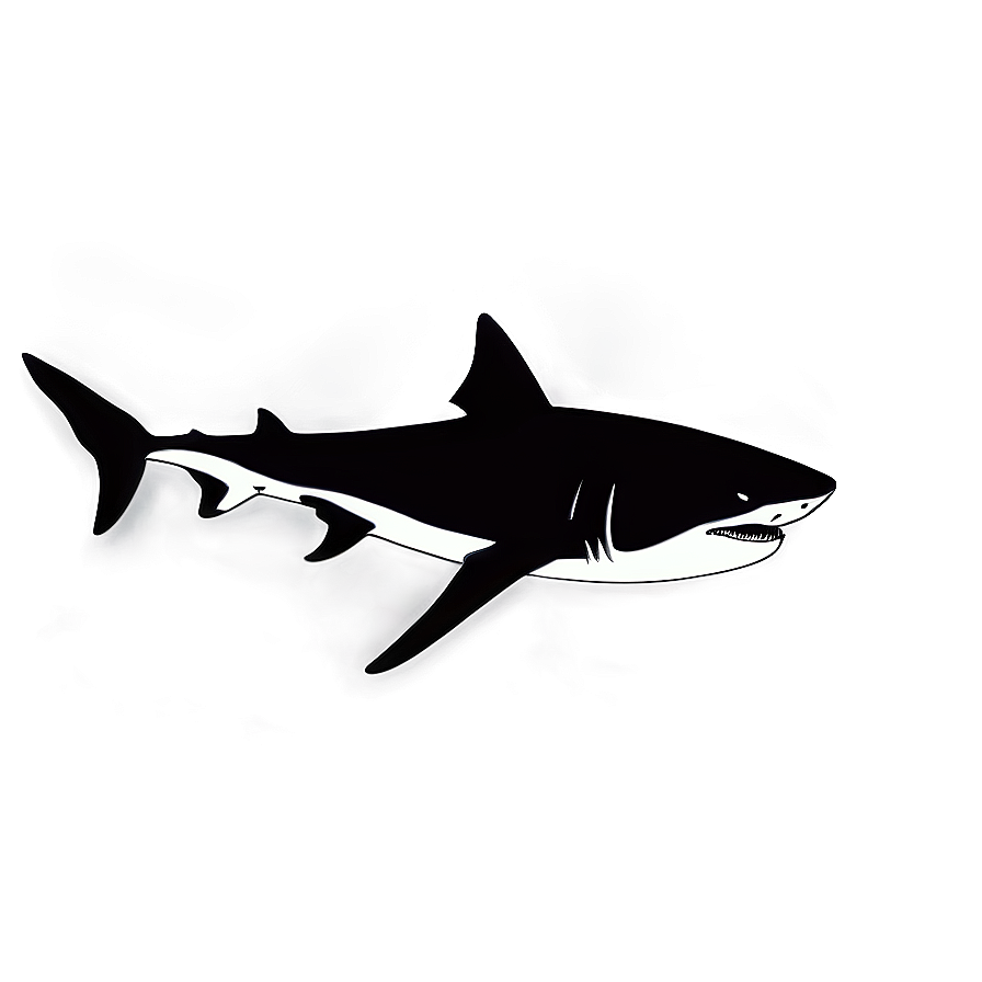 Daddy Shark Silhouette PNG 06212024 PNG image with a transparent background, free high-resolution download