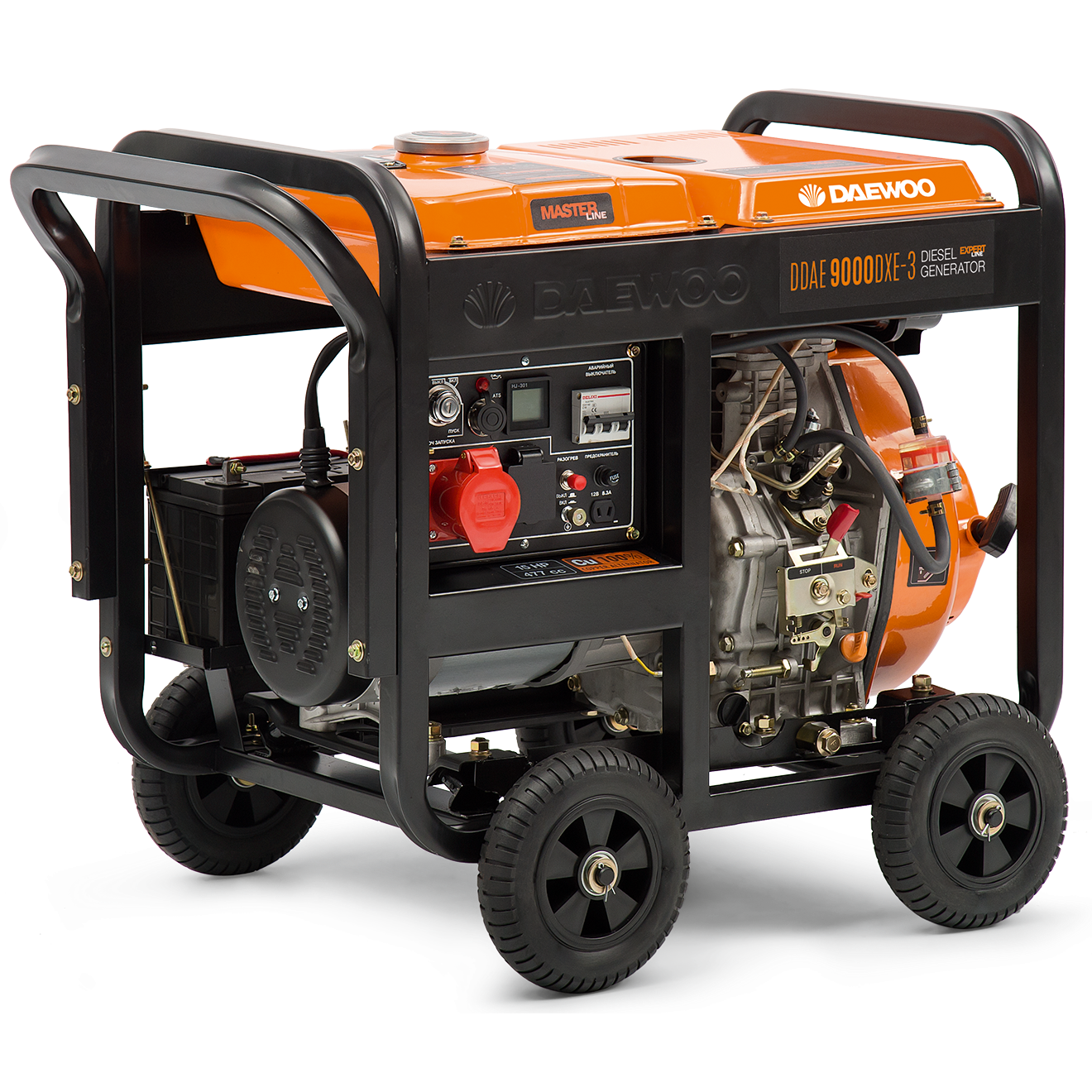 Daewoo Diesel Generator D D A E9000 D X E PNG image with a transparent background, free high-resolution download