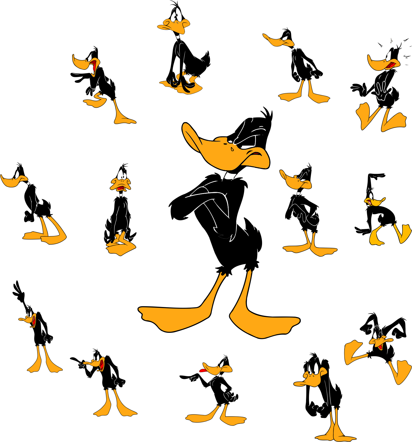 Daffy Duck Characters - Looney Tunes Angry Daffy Duck, HD Png Download PNG with transparent background