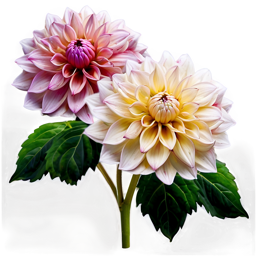 Dahlia Floral Border Png Yft