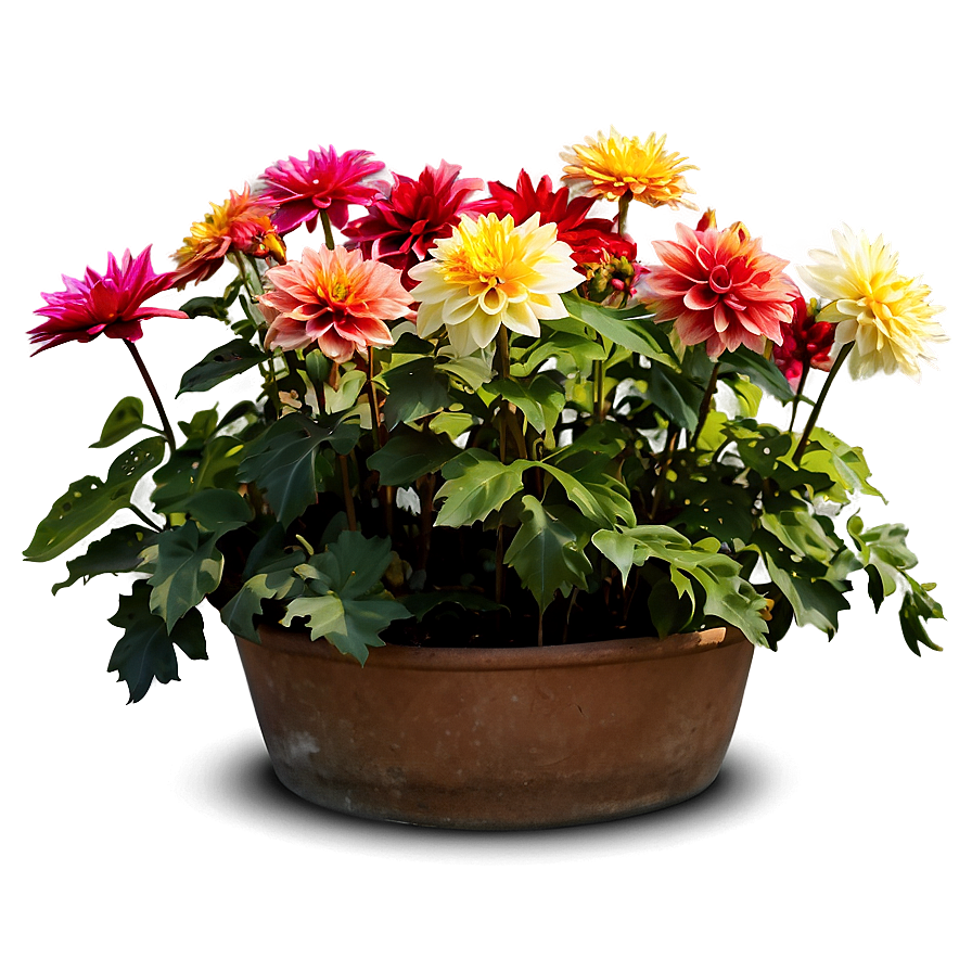 Dahlia Flower Bed Png 85