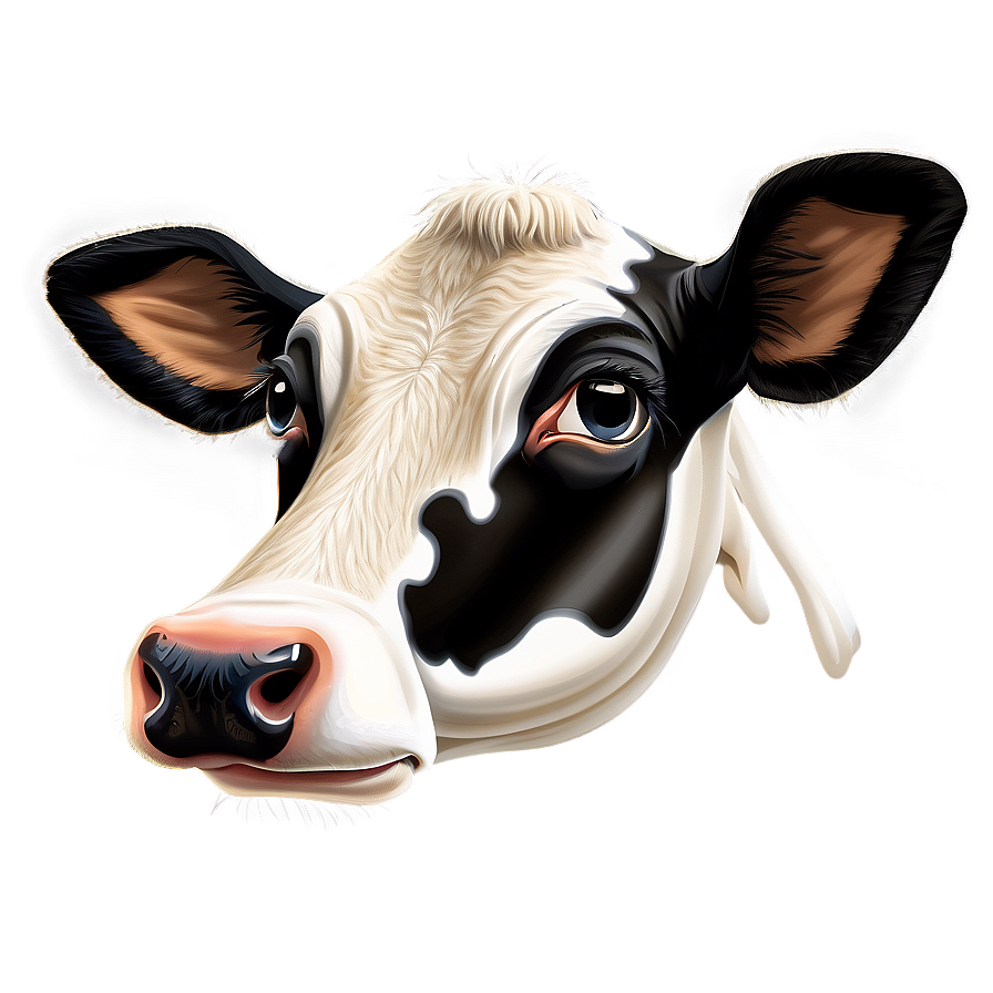 Dairy Cow Face Image Png Bjg11