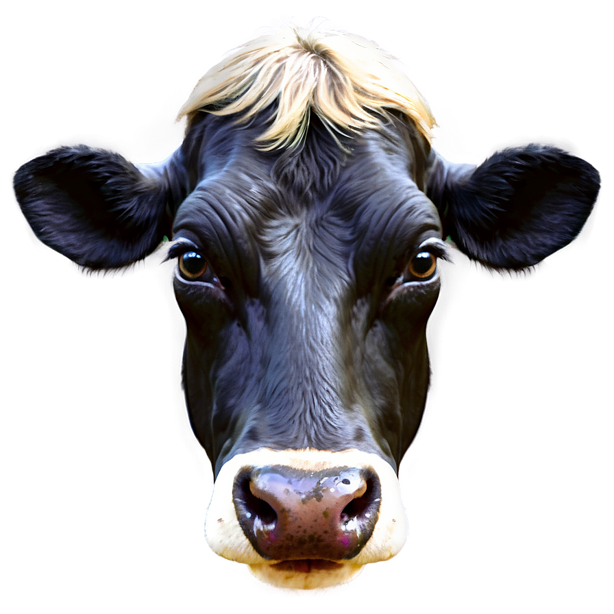 Dairy Cow Head Graphic Png 06212024