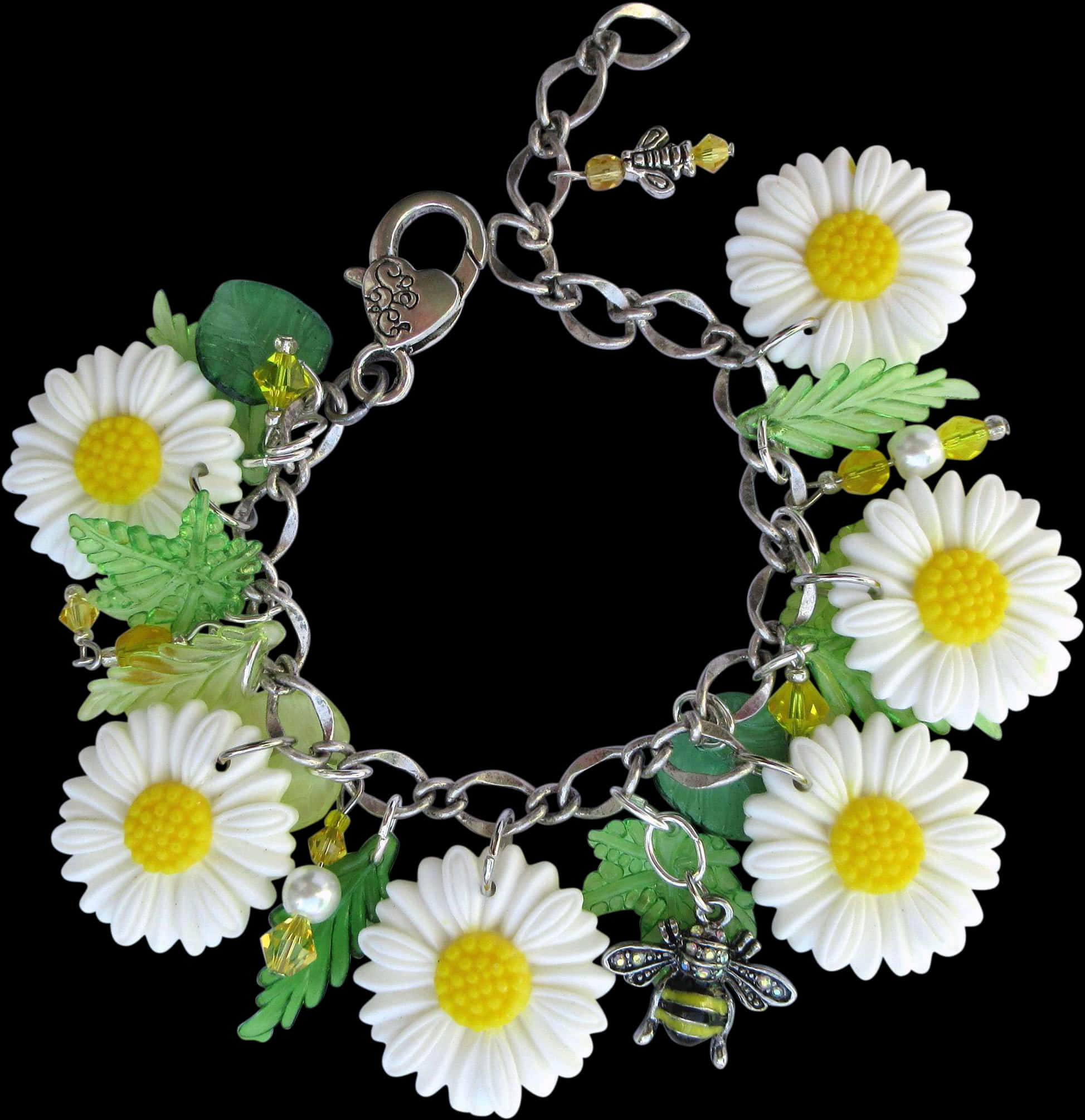 Daisy Chain Braceletwith Bee Charm