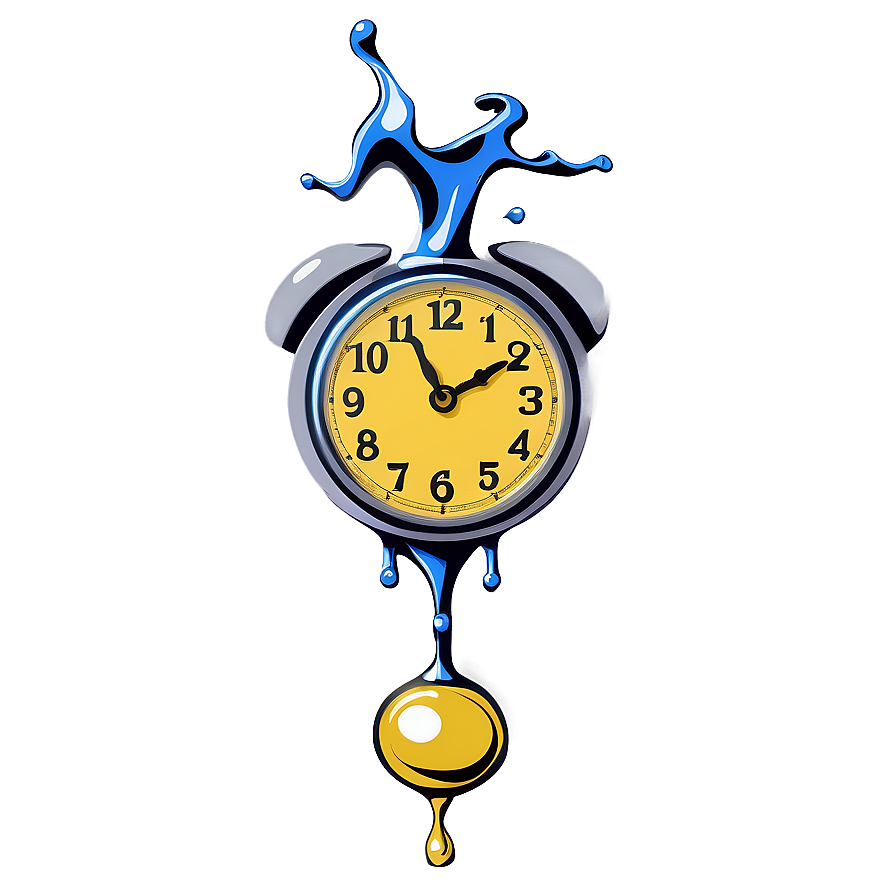 Dali Inspired Melting Clock Png 06282024