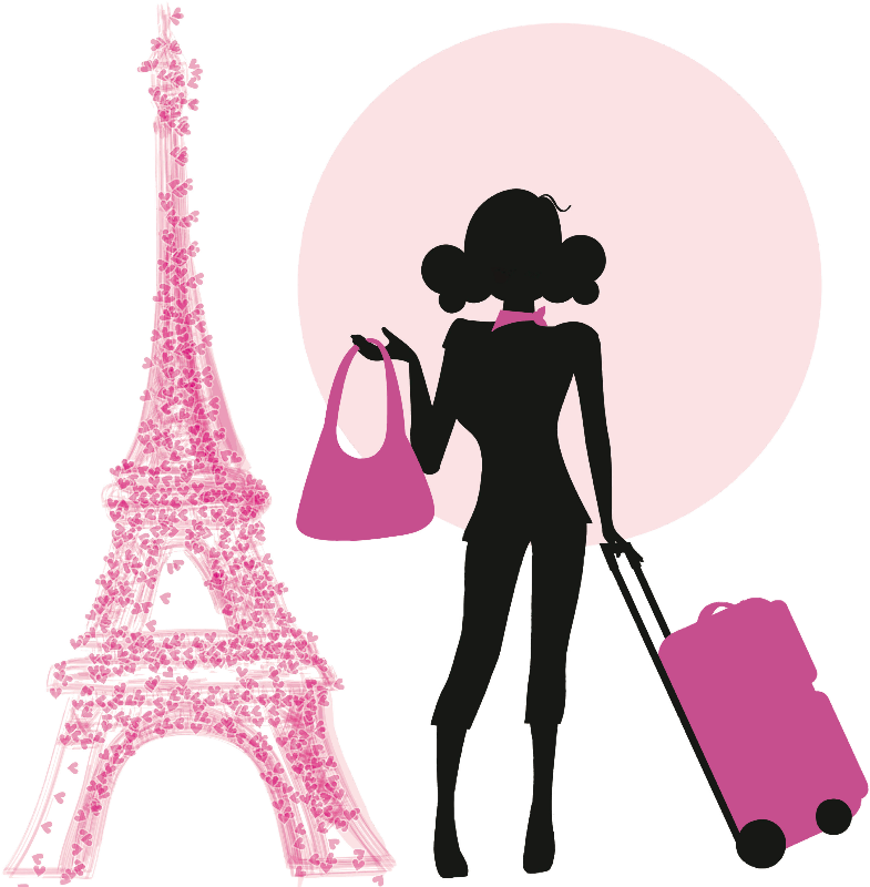 Dall Clipart Paris - Girl In Paris Png PNG with transparent background