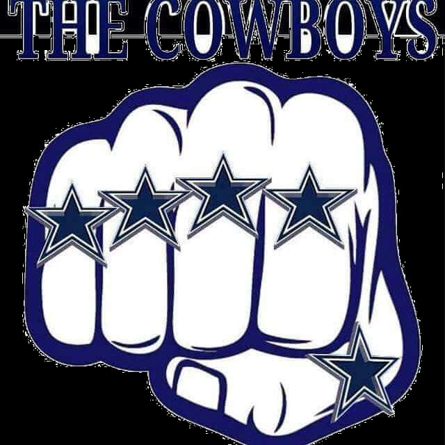 Dallas Cowboys Fist With Stars Logo PNG with transparent background