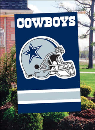 Dallas Cowboys Flag Display PNG with transparent background