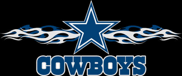 Dallas Cowboys Flame Logo PNG with transparent background