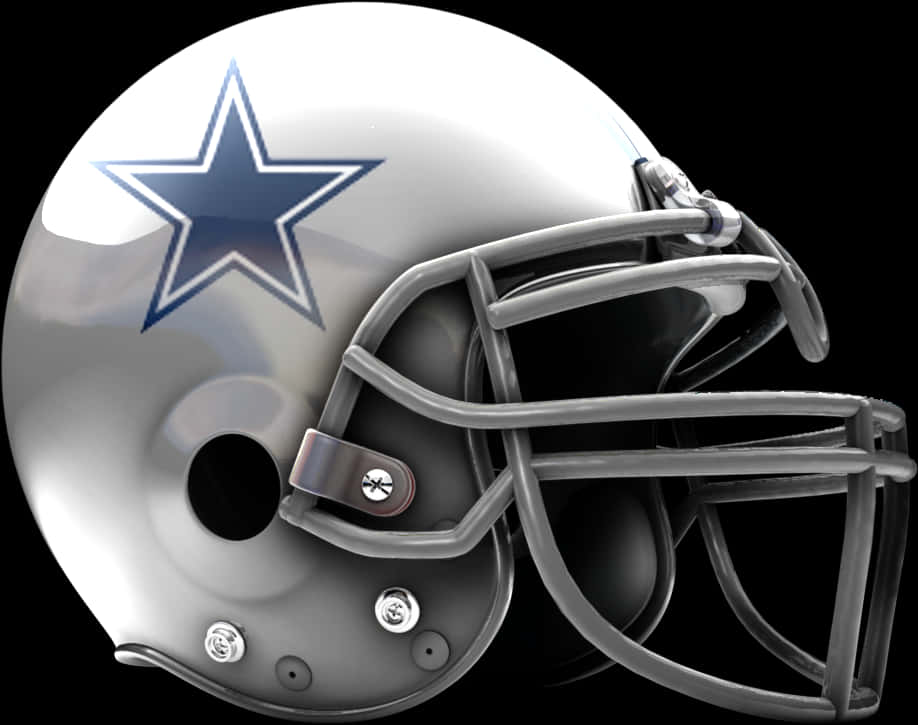 Dallas Cowboys Helmet Design PNG with transparent background
