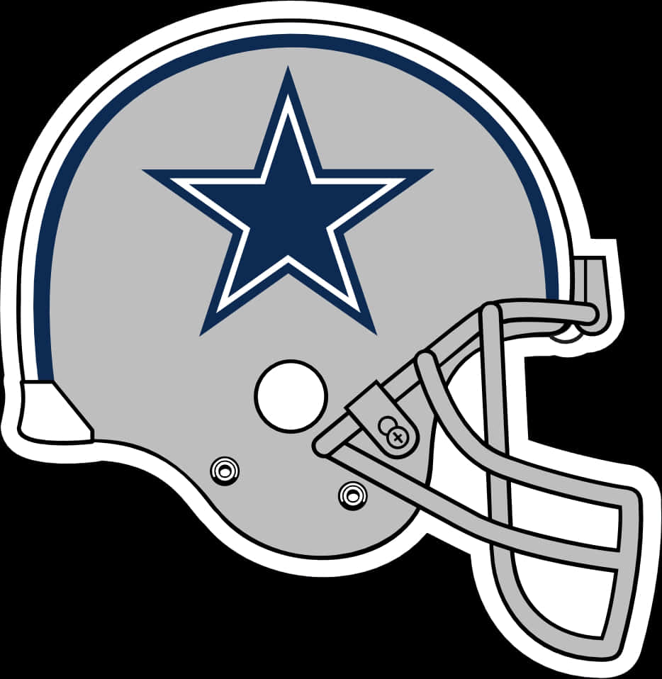 Dallas Cowboys Helmet Logo PNG with transparent background