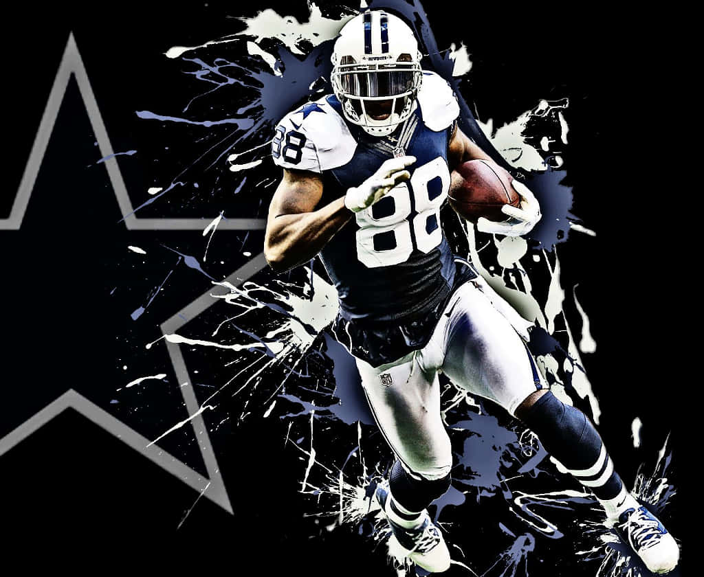 Dallas Cowboys Player Dynamic Artwork PNG with transparent background