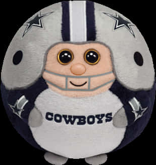 Dallas Cowboys Plush Toy Football Helmet PNG with transparent background