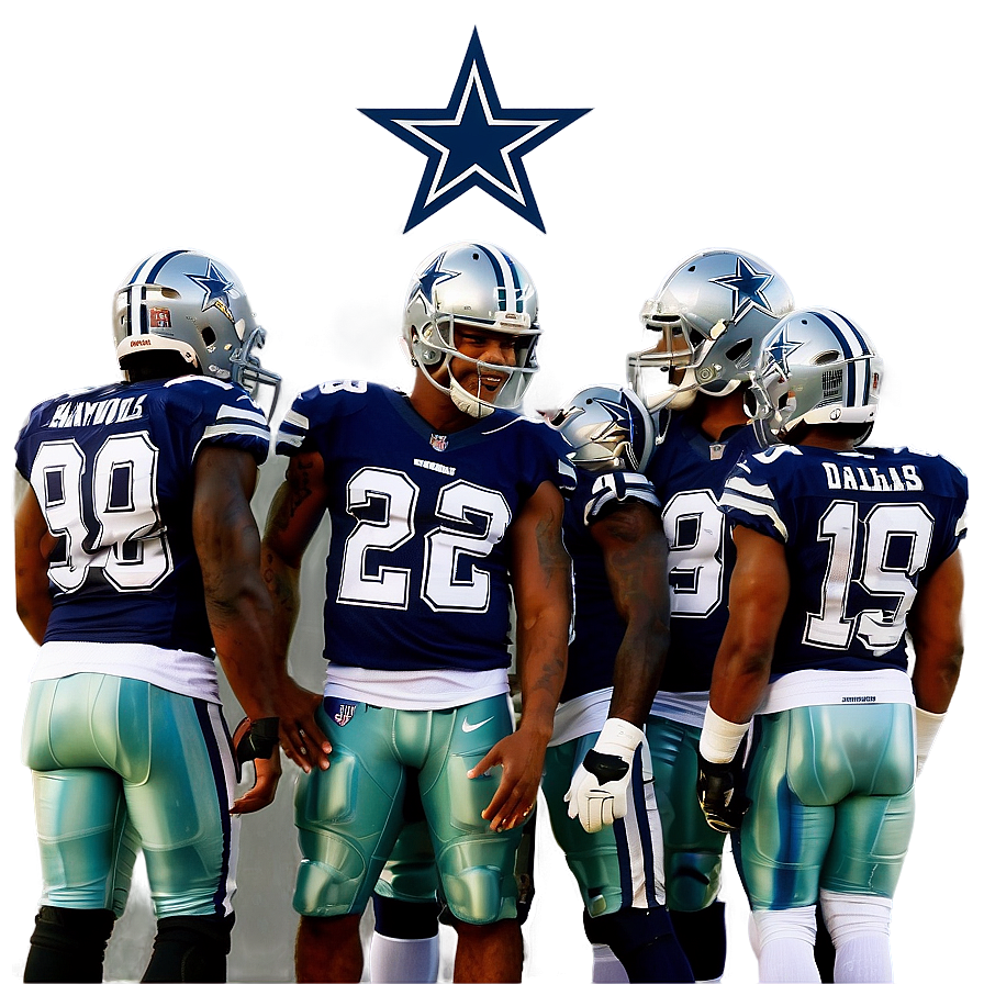 Dallas Cowboys Team Huddle Png Mmc