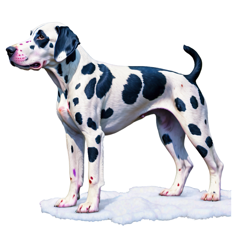 Dalmatian In Snow Scene Png Fci18