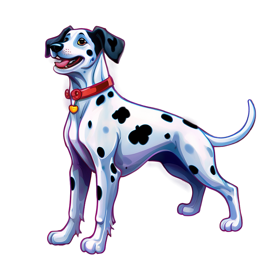 Dalmatian Playing Fetch Png Fel46