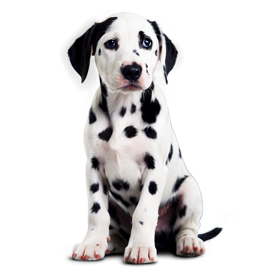 Dalmatian Puppy Sitting Sideways Png 06232024