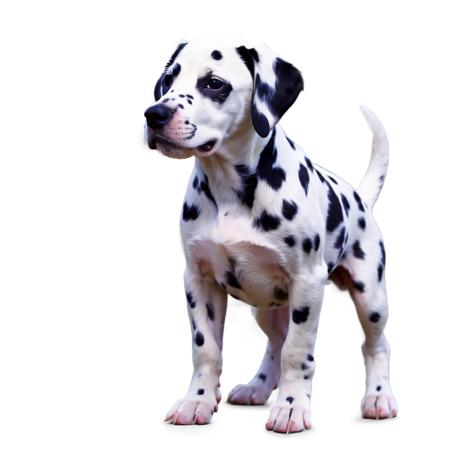 Dalmatian Puppy Sitting Sideways Png 06232024