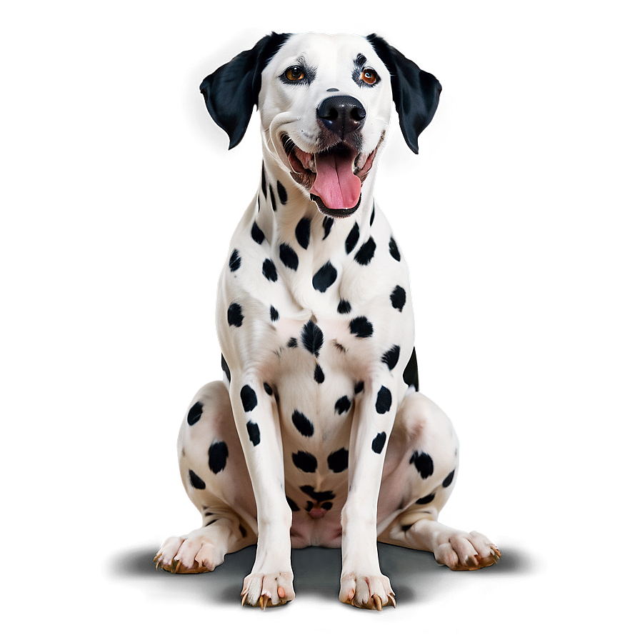 Dalmatian With A Frisbee Png Omv89