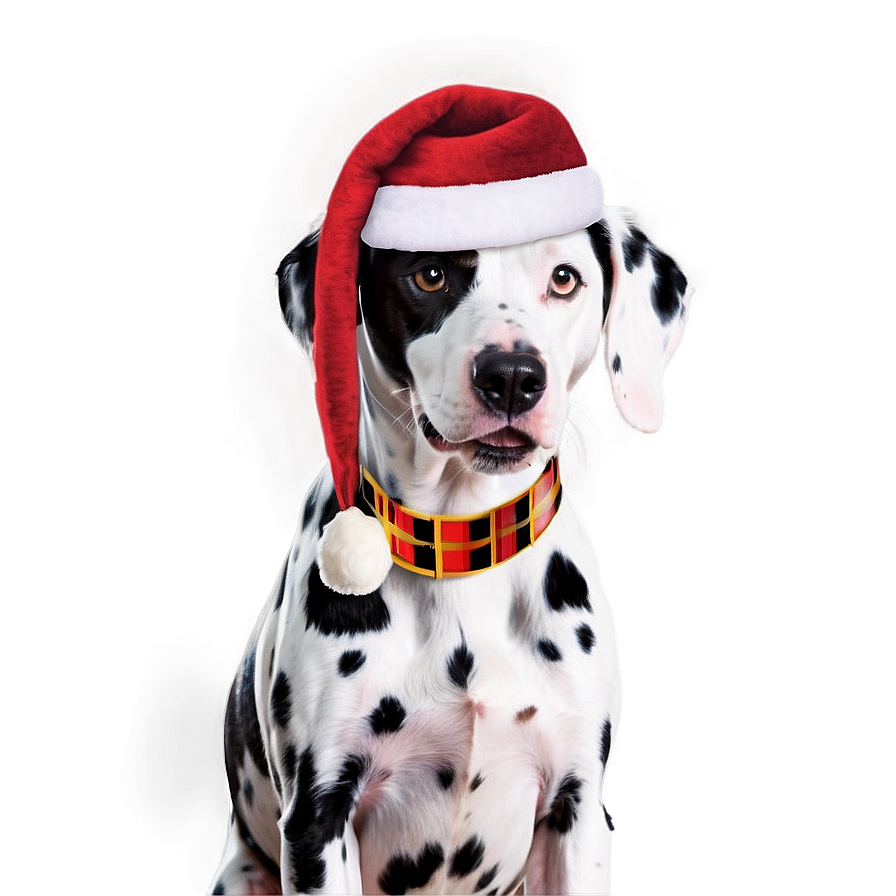 Dalmatian With Christmas Hat Png Aoy