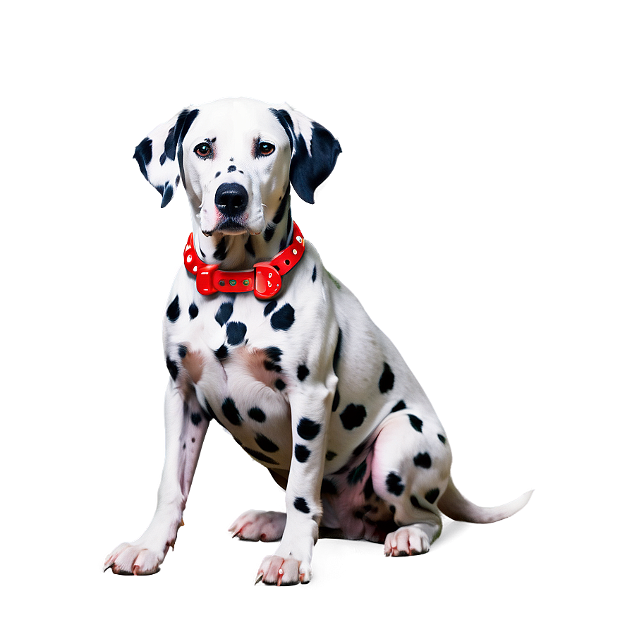 Dalmatian With Collar Png 25