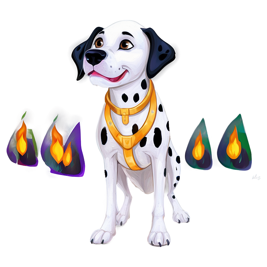 Dalmatian With Fire Helmet Png 06232024