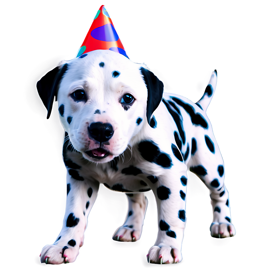 Dalmatian With Party Hat Png 86