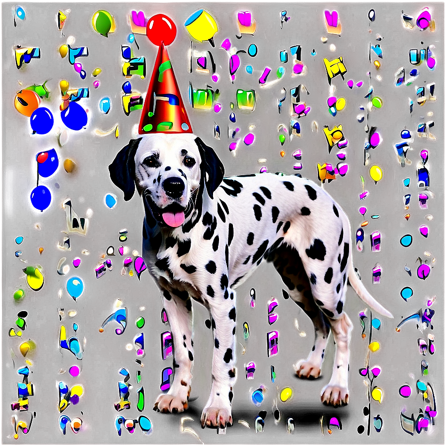 Dalmatian With Party Hat Png Bca