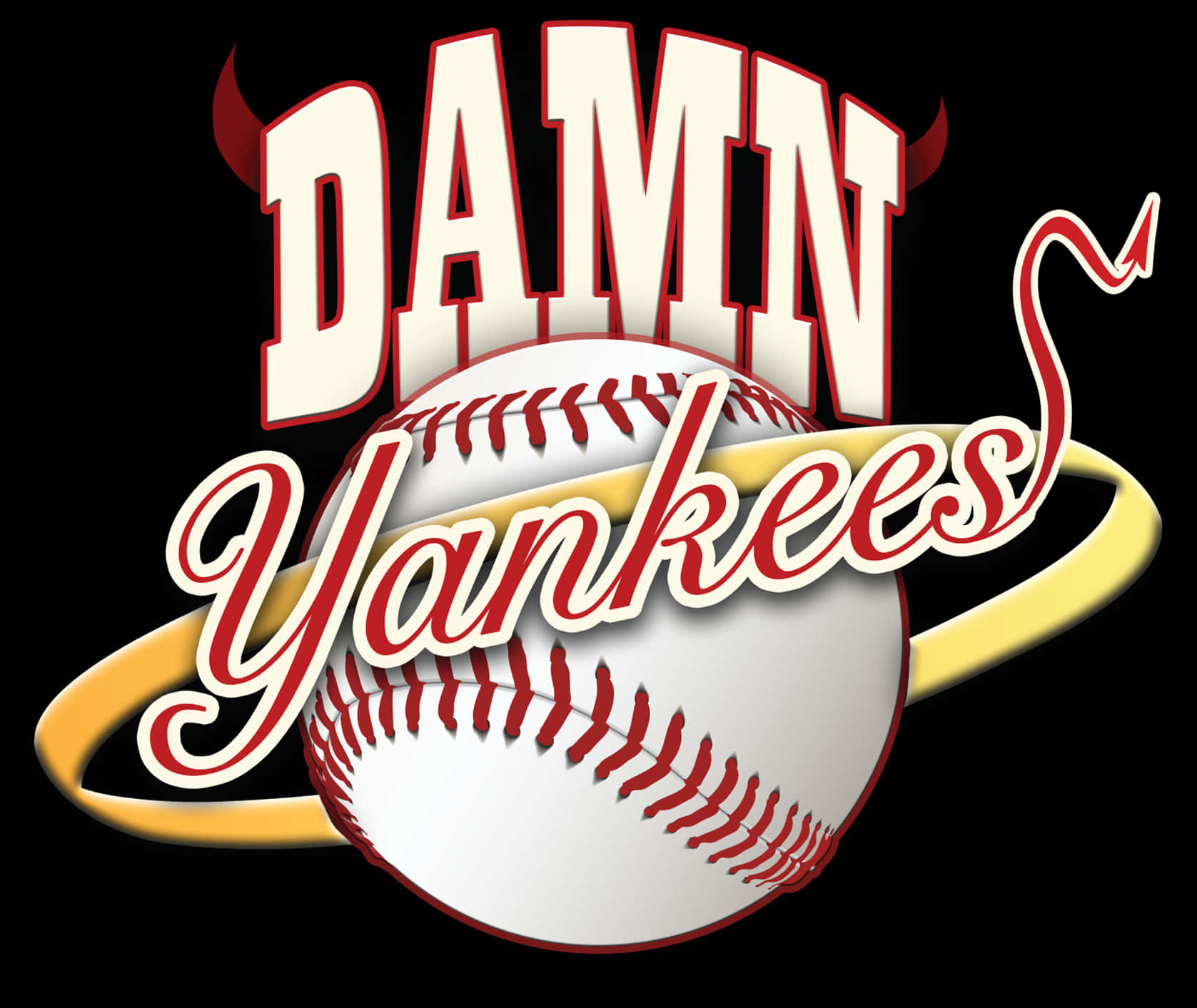 Damn Yankees Baseball Logo