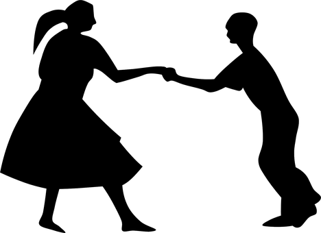 Dance Performancein Shadow PNG with transparent background