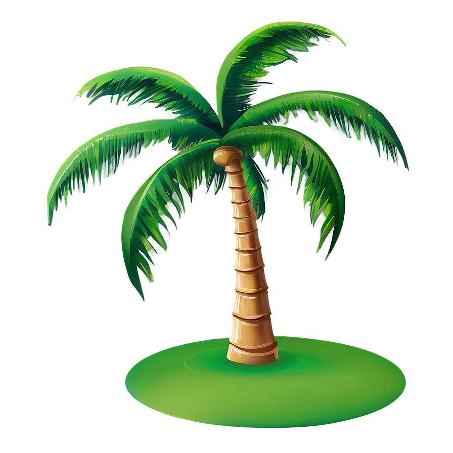 Dancing Cartoon Palm Tree Png Den