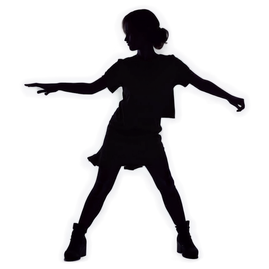 Dancing Girl Silhouette Png Igk