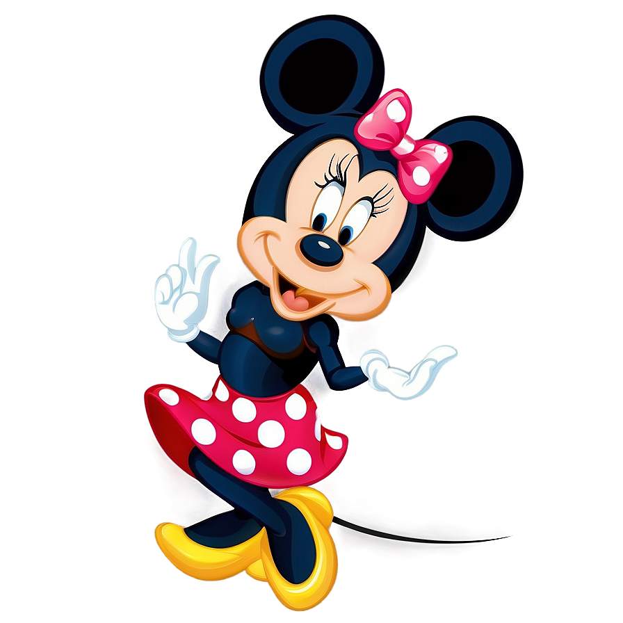 Dancing Minnie Mouse Clipart PNG 05032024 PNG with transparent background