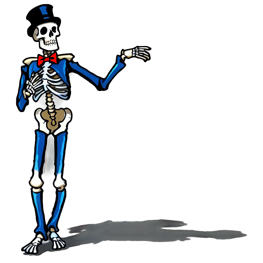 Dancing Skeleton In Top Hat Png 19