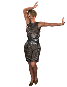 Dancing Woman3 D Model