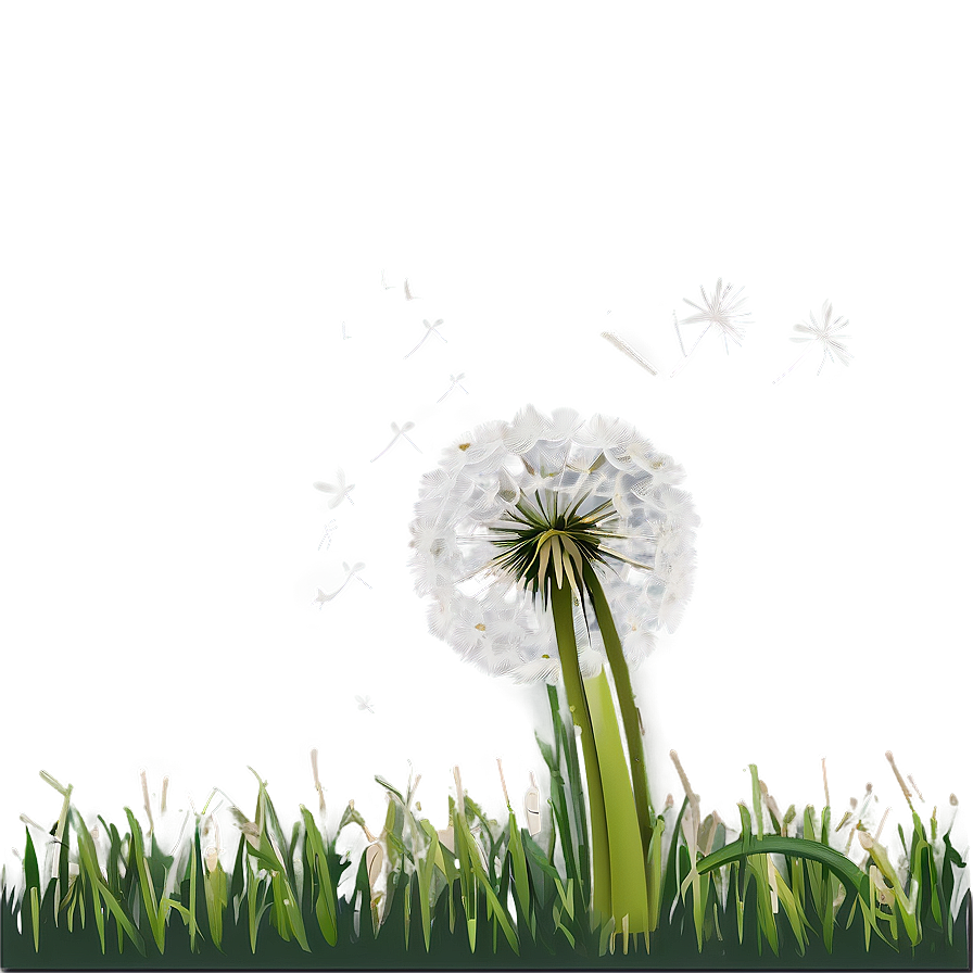 Dandelion Landscape Scene Png 05242024