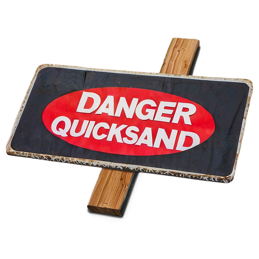 Danger Quicksand Sign Png 06112024