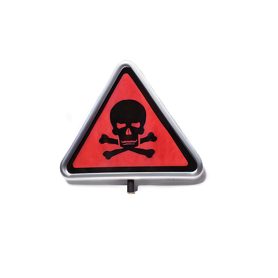 Danger Sign Skull Png Ghg