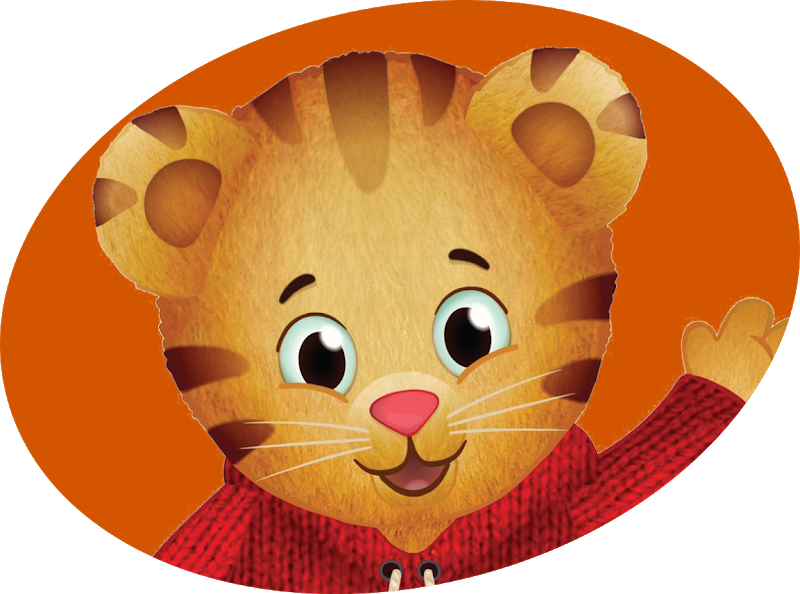 Daniel Tiger Cartoon Character Waving