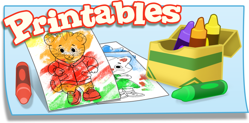 Daniel Tiger Coloring Printables