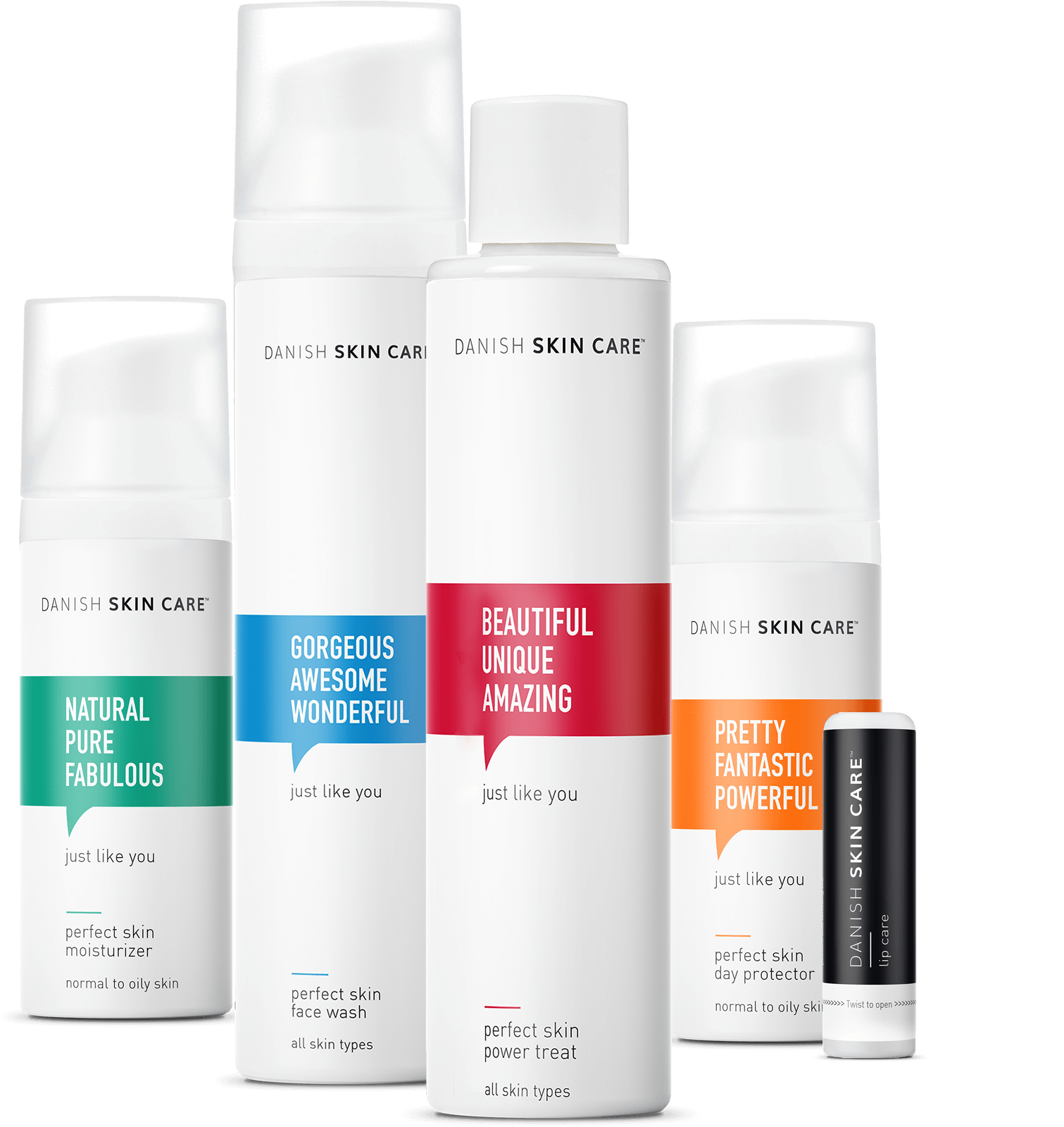 Danish Skin Cares Skin Care Kit With Lip Care Included - Danish Skin Care Brands, HD Png Download PNG with transparent background