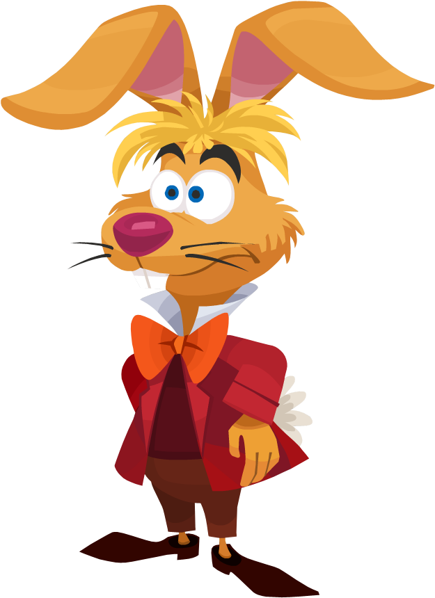 Dapper Cartoon Rabbit