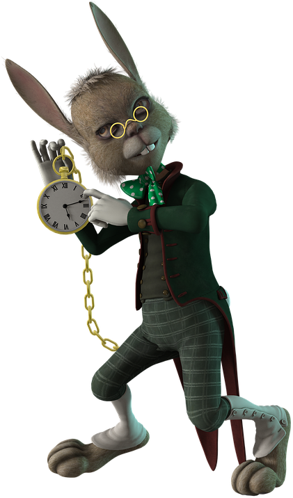 Dapper Rabbit With Pocket Watch