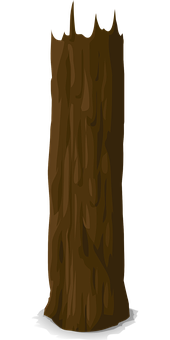 Dark Background Tree Trunk Illustration