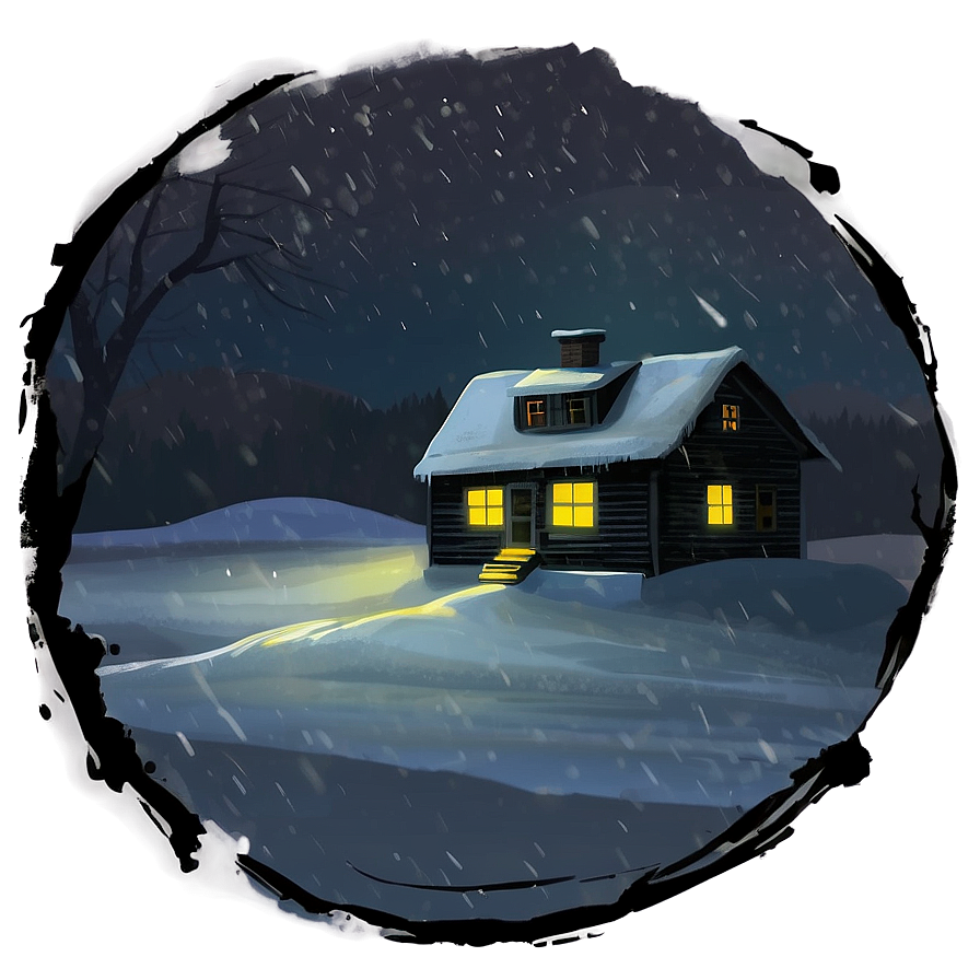 Dark Blizzard Night Png 87