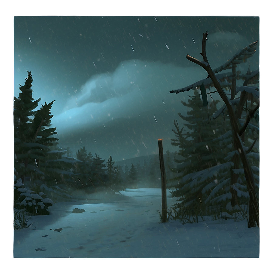 Dark Blizzard Night PNG yfq41 PNG with transparent background
