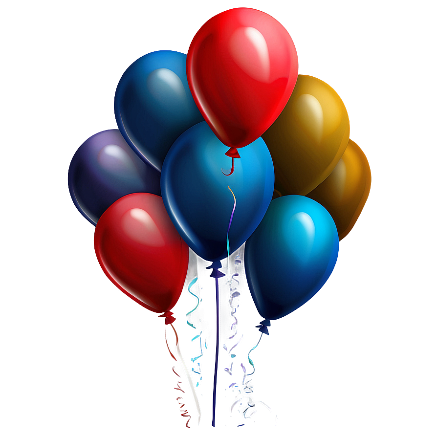 Dark Blue Balloons Png Bkq68